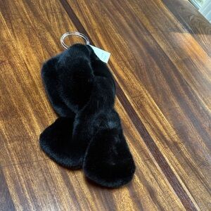 Black Faux Fur neck muffler